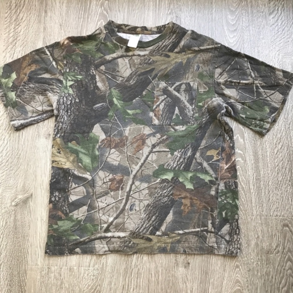Vintage Trees Print Shirt Unisex S / M
